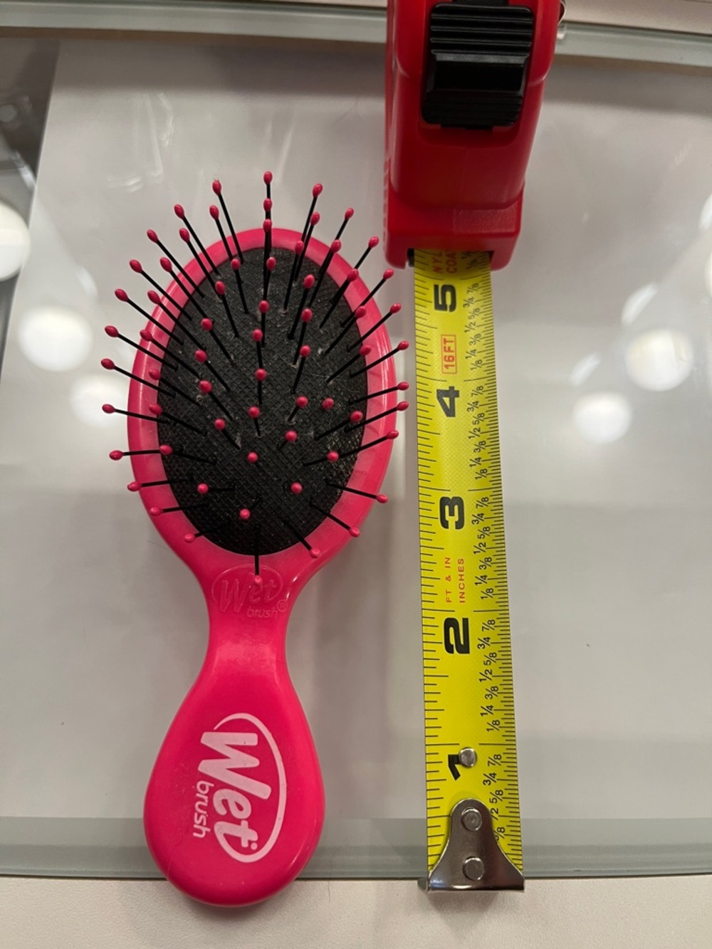 Mini Detangler Hair Brush - Pink